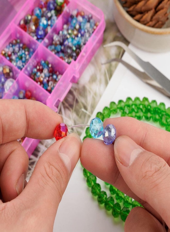 Kwizy Acrylic Plastic Beads Combo 450 Pcs For Craft And Jewellery Making Material Purpose Loose Beads With Hole For Art And Craft DIY Bracelet Necklace Beading Embroidery Work | Size 8MM - Image 5